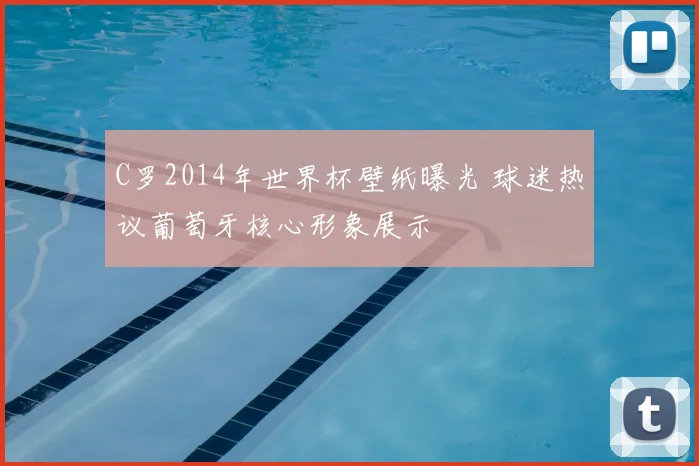C罗2014年世界杯壁纸曝光 球迷热议葡萄牙核心形象展示